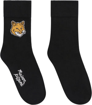 Cotton socks with logo-1